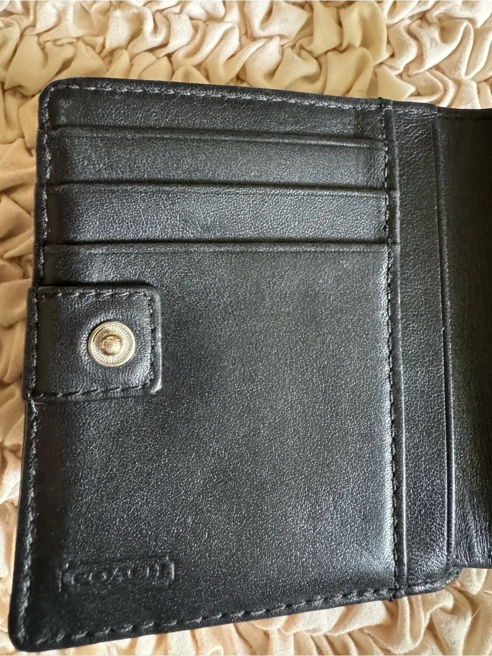 Coach SoHo Pleated Signature Jacquard Mini Bifold Wallet